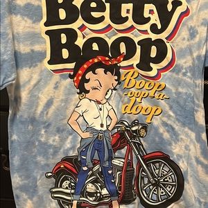"Betty boop” tie dye graphic tee